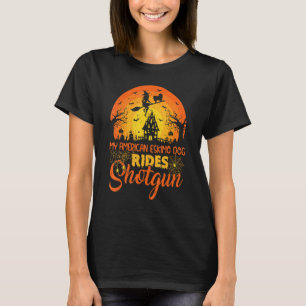Camiseta Vintage Sunset My American Eskimo Dog Ride Shotgun