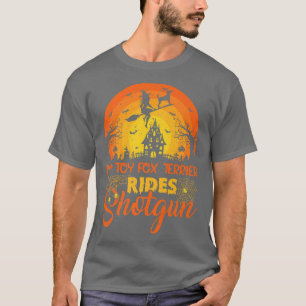 Camiseta Vintage Sunset My Toy For Terrier Dog Ride Shotgun