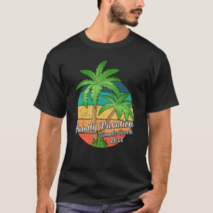 Camiseta Vintage Sunset Palm Tree Family Vacation 2022 Tunn