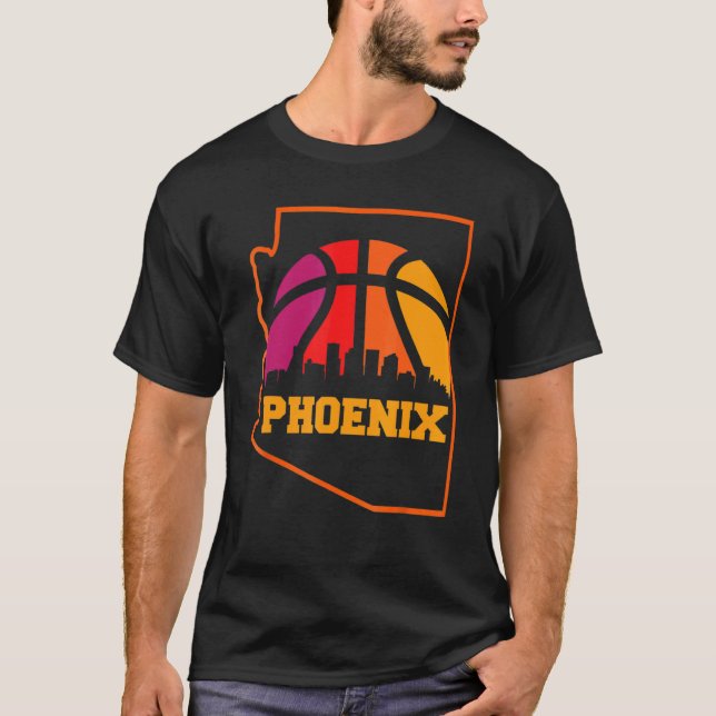 Camiseta Vintage Sunset Phoenix Arizona Retro Classic Arizo (Frente)