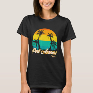 Camiseta Vintage Sunset Port Aransas Beach Texas Summer Vac