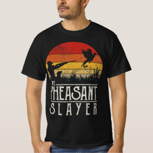 Camiseta Vintage Sunset Retro Style Pheasant Hunting Pheasa
