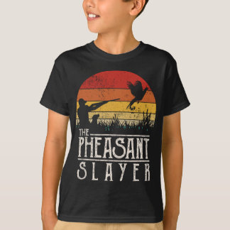 Camiseta Vintage Sunset Retro Style Pheasant Hunting Pheasa