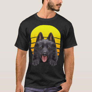 Camiseta Vintage Sunset Schipperke Dog Lover