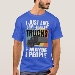 Camiseta Vintage Sunset SemiTrailer Motorista De Caminhões-
