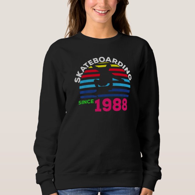 Camiseta Vintage Sunset Skateboarding Since 1988   (Frente)