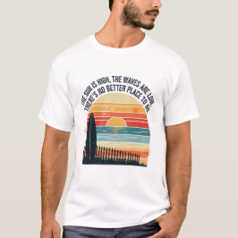 Camiseta Vintage Sunset Surf Beach ScenArt