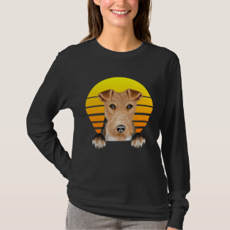 Camiseta Vintage Sunset Wire Fox Terrier Dog