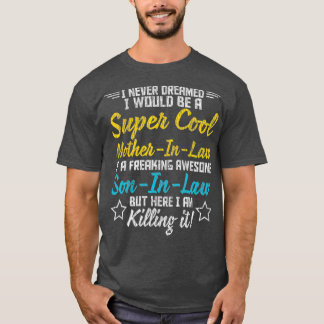 Camiseta Vintage Supérflua Mãe Legal Na Família Orgulhosa
