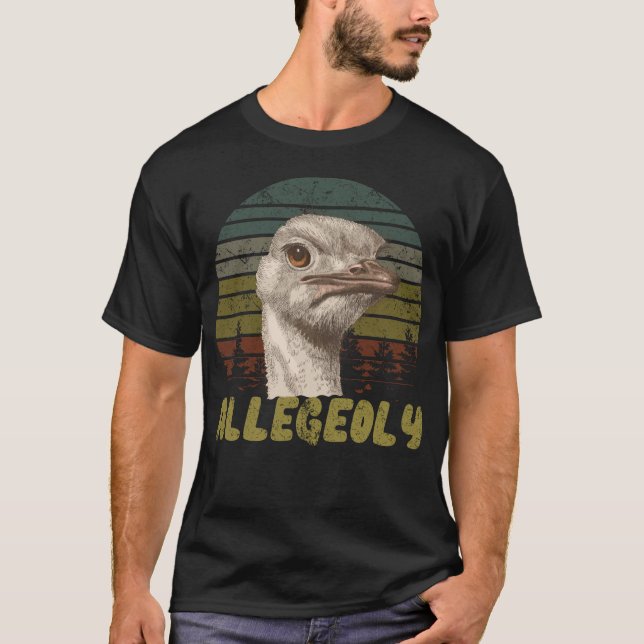 Camiseta Vintage Supostamente Avestruz Retro (Frente)
