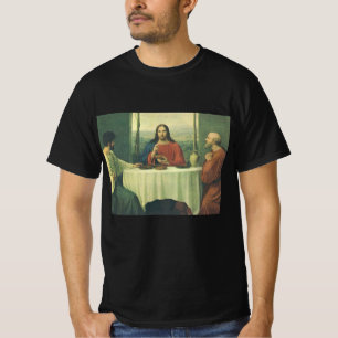 Camiseta Vintage Supper em Emaús com Cristo de Jesus