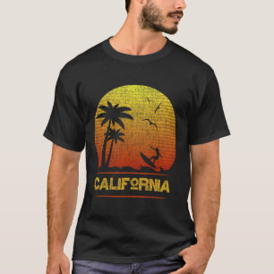Camiseta Vintage Surf Surfando República Califórnia Palmeir
