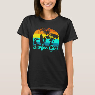 Camiseta Vintage Surfer Girl surfing Classic
