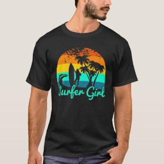Camiseta Vintage Surfer Girl surfing Classic