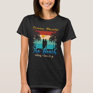 Camiseta Vintage Surfer Retro Surfing Beach Summer Vacation