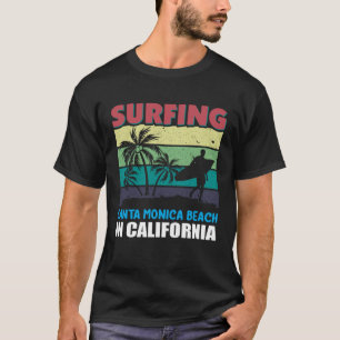 Camiseta Vintage Surfer Retro Surfing Beach Summer Vacation