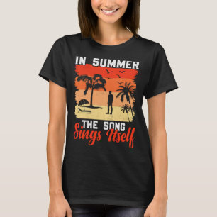 Camiseta Vintage Surfer Retro Surfing Beach Summer Vacation