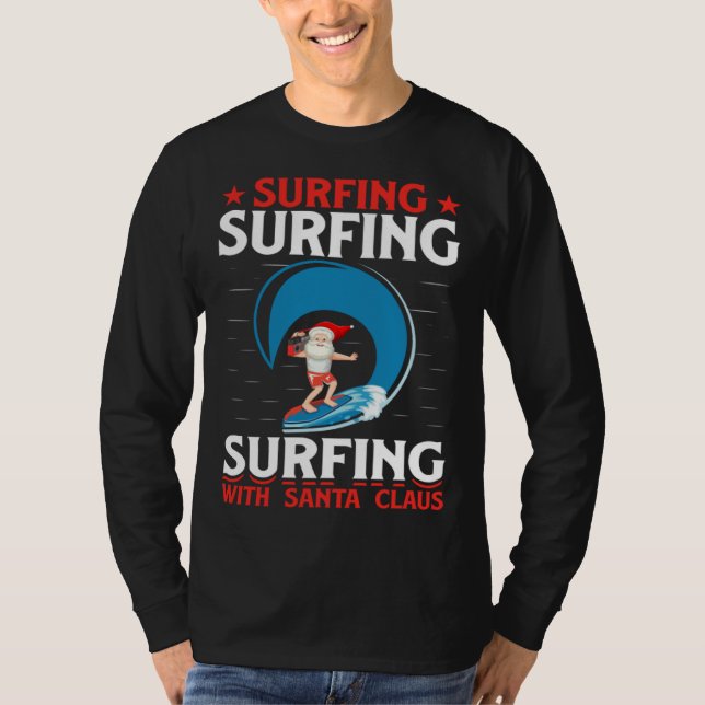 Camiseta Vintage Surfer Retro Surfing Beach Summer Vacation (Frente)