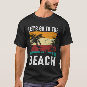 Camiseta Vintage Surfer Retro Surfing Beach Summer Vacation