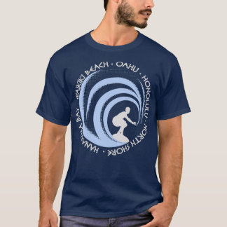 Camiseta Vintage Surfing Amantes Fan Beach Oahu