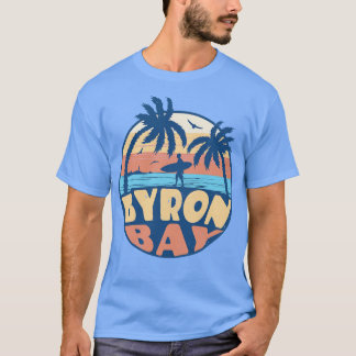 Camiseta Vintage Surfing Byron Bay Austrália Retro Summer V