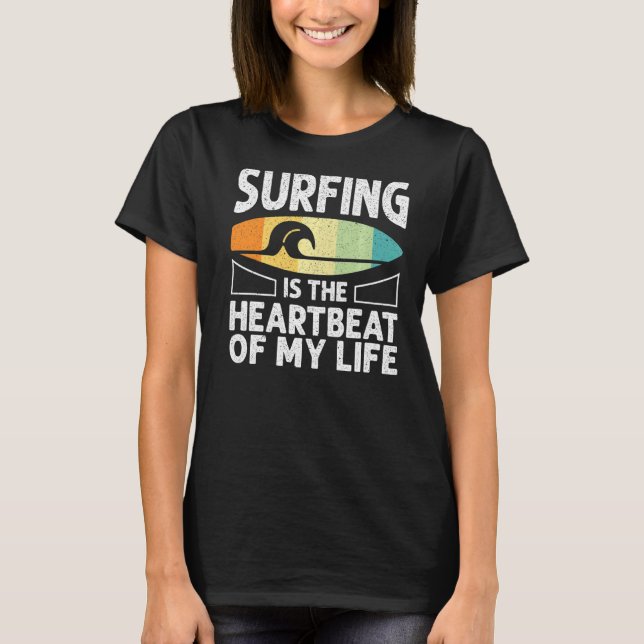 Camiseta Vintage Surfing Heartbeat Citotes (Frente)
