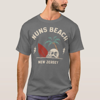 Camiseta Vintage Surfing Nuns Beach New Jersey Retro Surf S