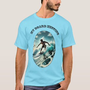 Camiseta Vintage Surfing Ringue um URM de Onda Grande