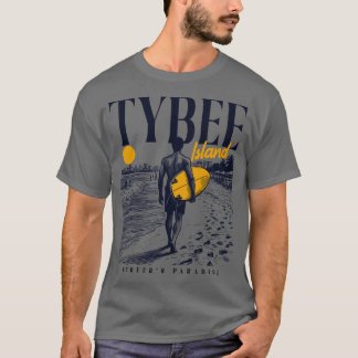Camiseta Vintage Surfing Tybee Island Georgia Retro Surfer
