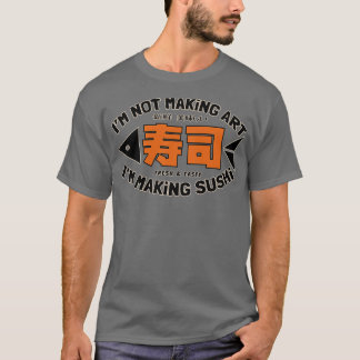 Camiseta Vintage Sushi - Sinal fresco e desagradável