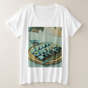 Camiseta Vintage Sushi Trabalho de arte