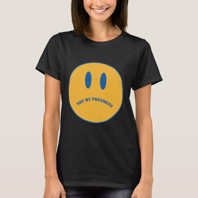 Camiseta Vintage sutil face triste antropia (Frente)