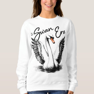 Camiseta Vintage Swan Era Black Impressão