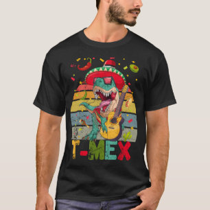 Camiseta Vintage T-Rex Dinossauro Divertido Vamos Festejar 
