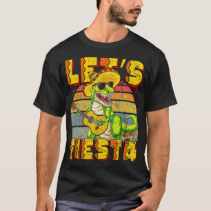 Camiseta Vintage T-Rex Divertido Vamos Festejar Cinco De Ma