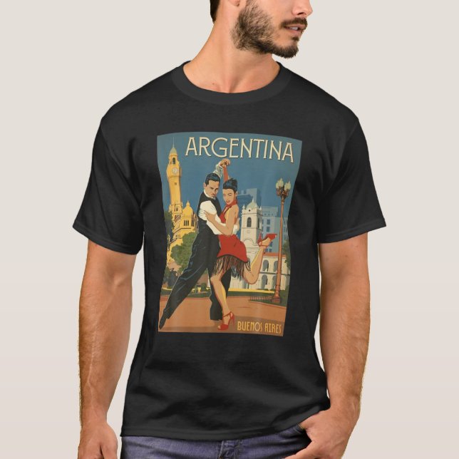 Camiseta Vintage Tango Argentina Funny Tango Lovers (Frente)