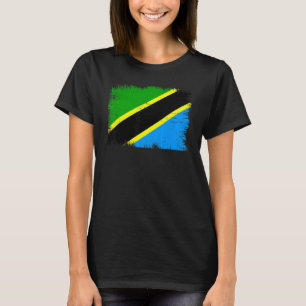 Camiseta Vintage Tanzania, República Unida da Tanzânia Flag