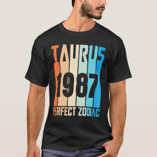 Camiseta Vintage Taurus 1987 Zodiac Perfeito Com 35 Anos De