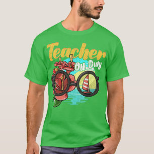Camiseta Vintage Teacher Mode Off End Of The Year Hello Sum