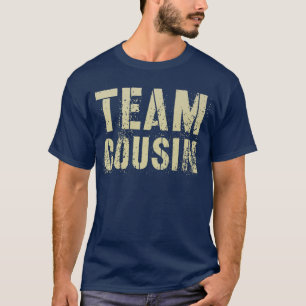 Camiseta Vintage TEAM COUSIN Funny Avô Reeduca