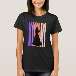 Camiseta Vintage Teen Violin Motivational Fan Violin Orches