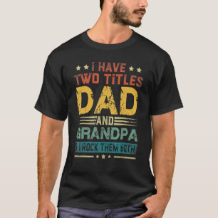 Camiseta Vintage Tenho Dois Pais De Títulos E Avós Pais