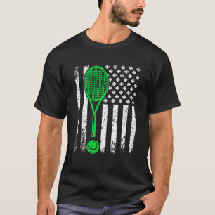 Camiseta Vintage Tênis Dia de São Patrício American Flag Sh