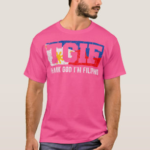 Camiseta Vintage TGIF Obrigado Deus Im Filipino Long Sleeve