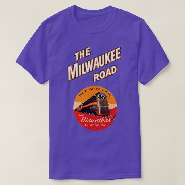 Camiseta Vintage The Milwaukee Road (Frente do Design)