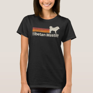 Camiseta Vintage Tibetan Mastiff Retrai Cão Pai Mãe