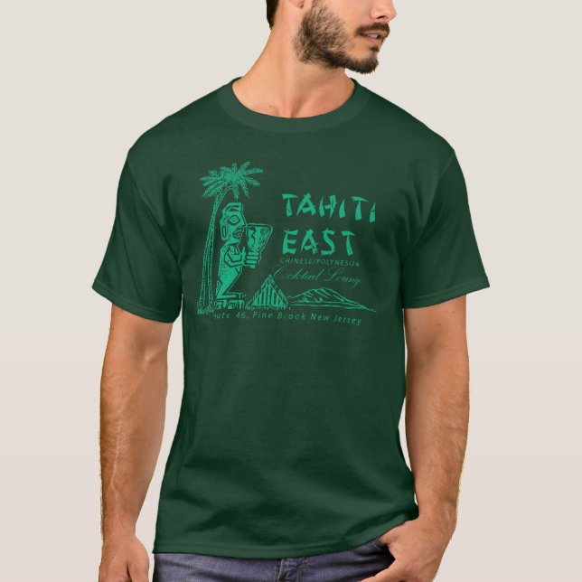 Camiseta Vintage Tiki Bar Tahiti East (Frente)