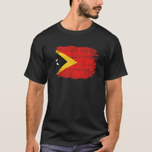 Camiseta Vintage Timor Leste Bandeira