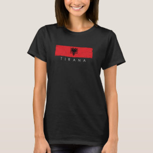 Camiseta Vintage Tirana Albânia Vacinação Albânia Lover