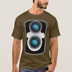 Camiseta Vintage TLR Camera Face Placa